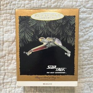 Star Trek Klingon Bird of Prey hallmark Ornament